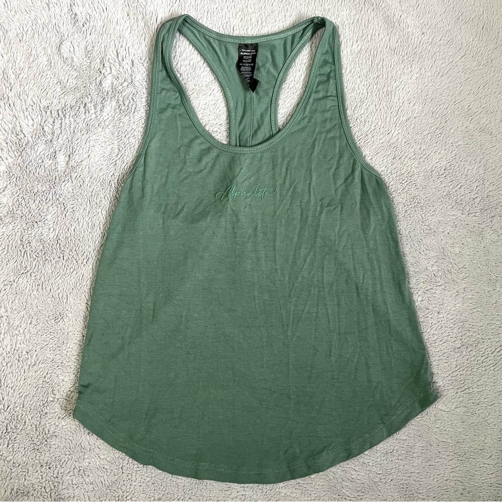 ALPHALETE Green Tank Top Size S